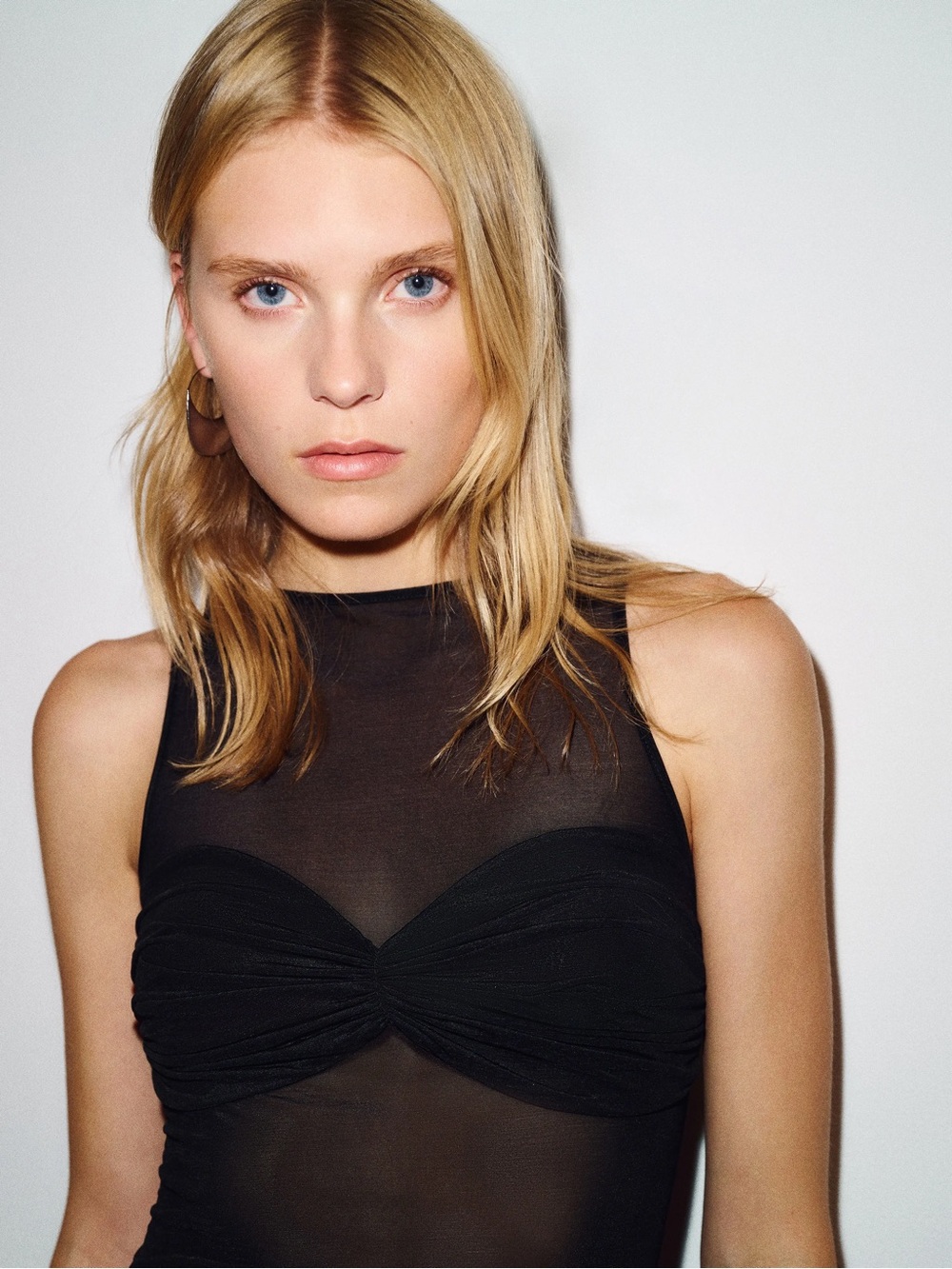 Reformation Rose Knit Top - Black Sheer Going Out NWT